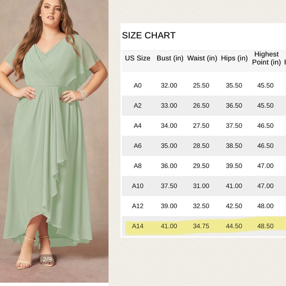 Elegant Green/Dusty Sage High Low Maxi Dress